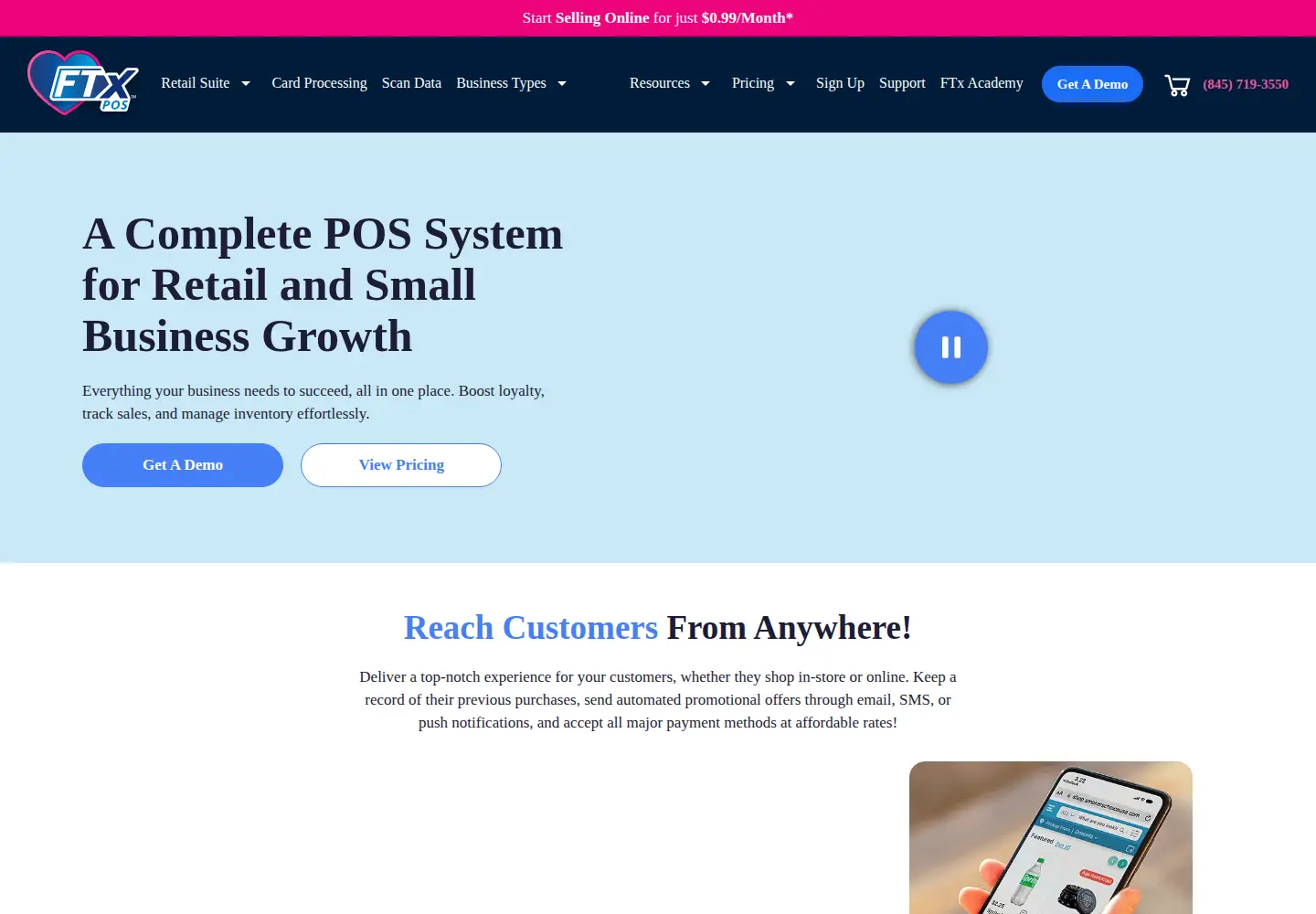 Screenshot of goftx.com