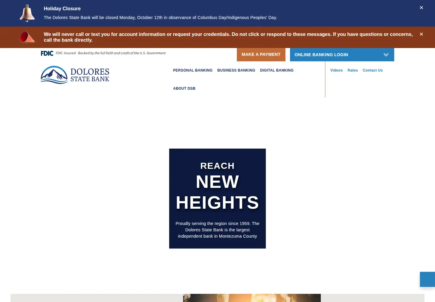 Screenshot of mydsb.com