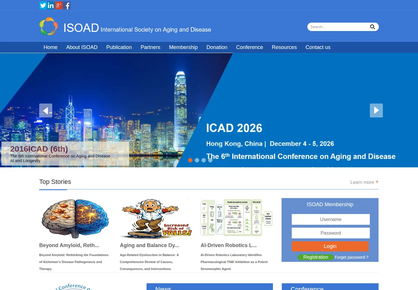 Screenshot of isoad.org