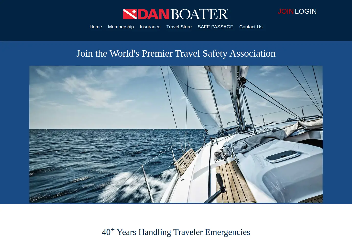 Screenshot of danboater.org
