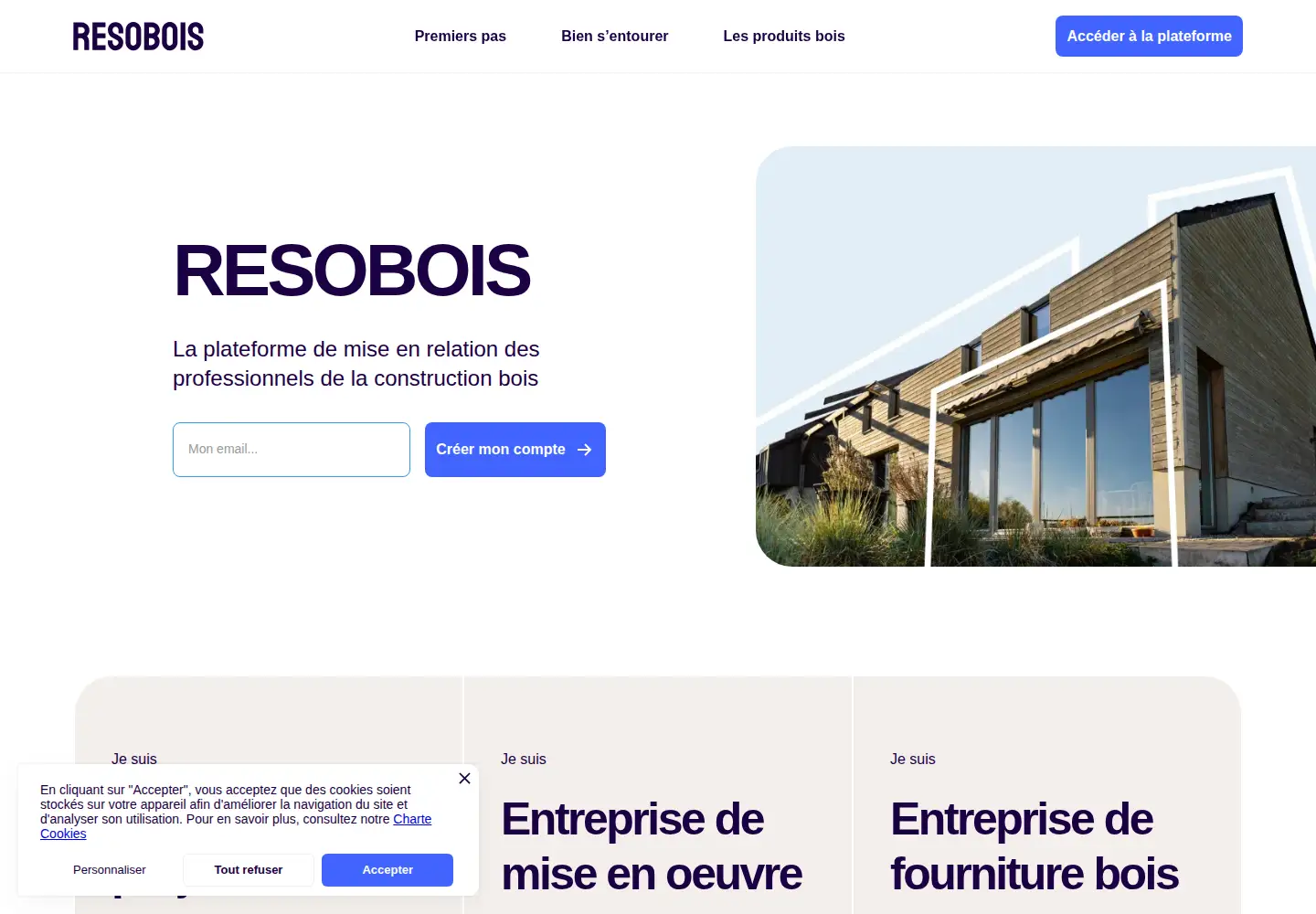 Screenshot of resobois.fr