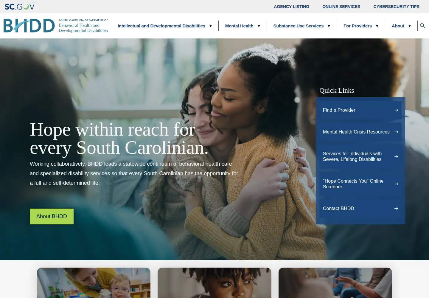 Screenshot of aopmentalhealth.org