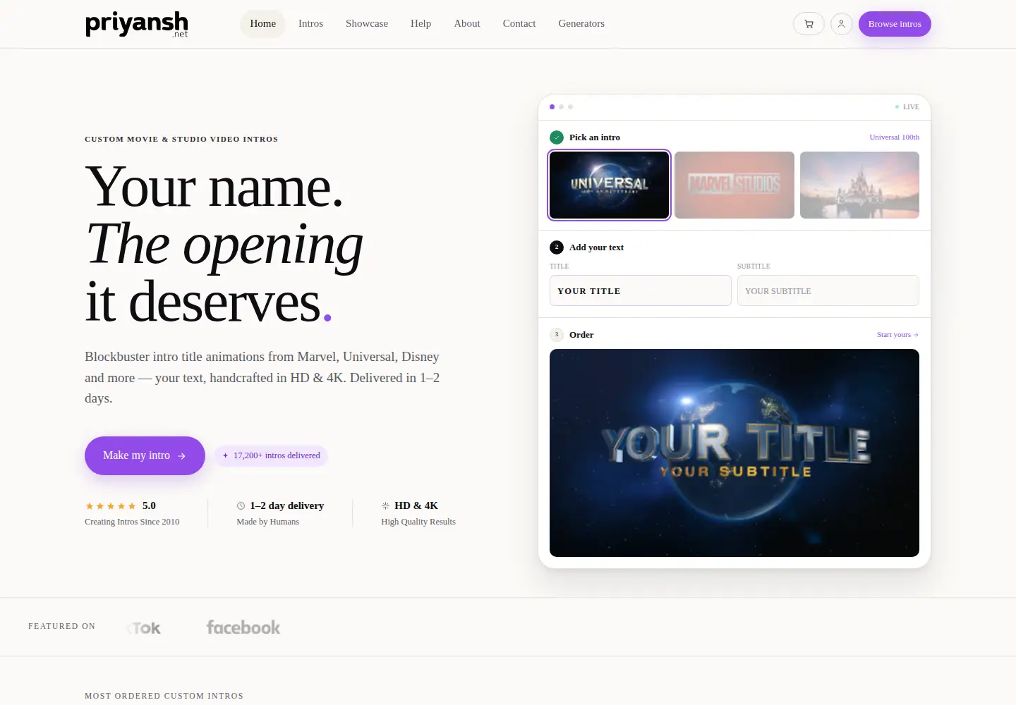Screenshot of priyansh.net
