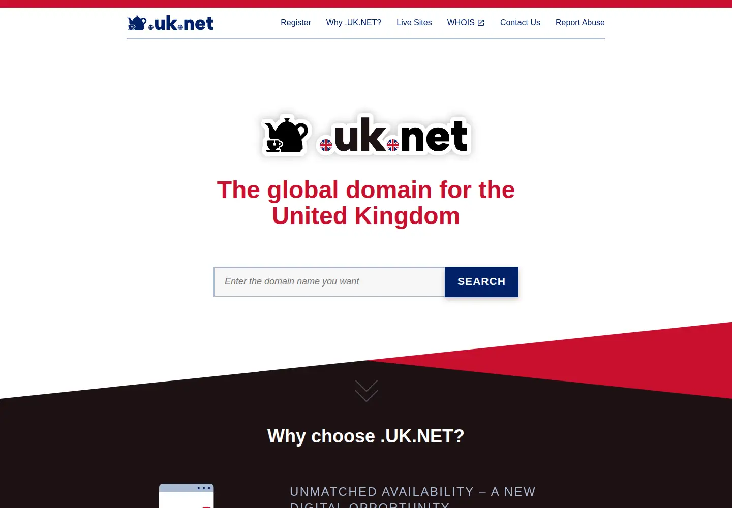 Screenshot of uk.net