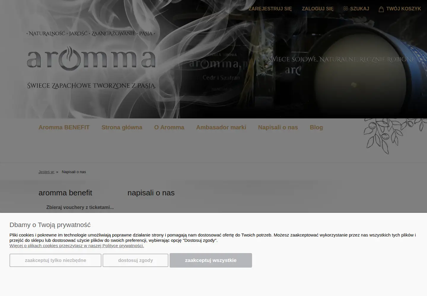 Screenshot of aromma.pl