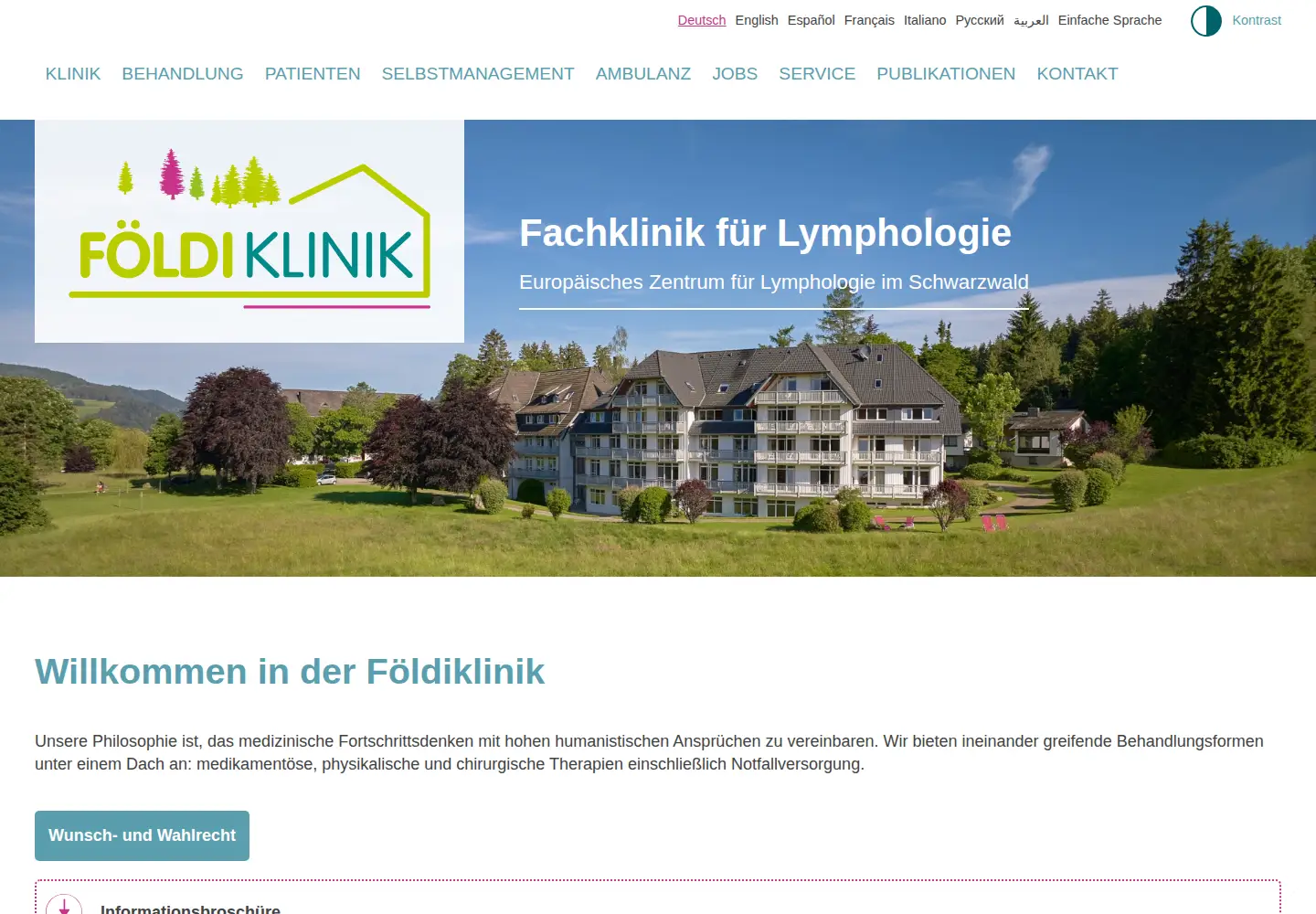 Screenshot of foeldiklinik.de