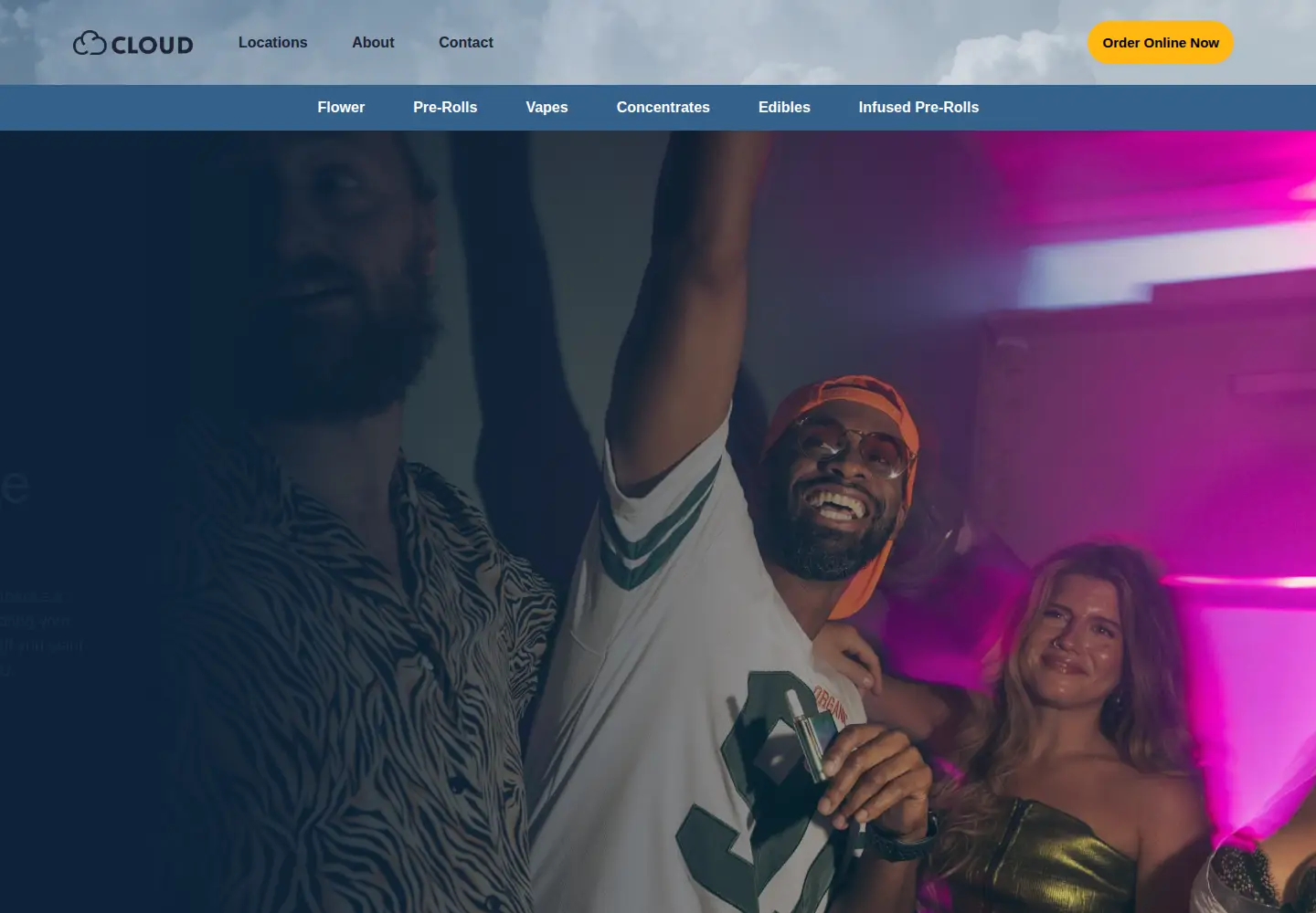 Screenshot of cloudcannabis.com