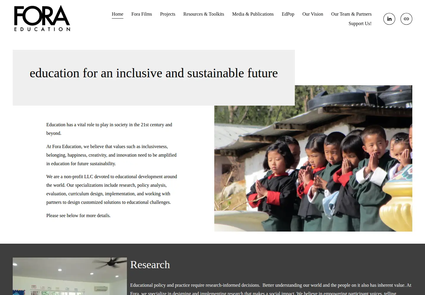 Captured homepage of foraed.com in the current scan