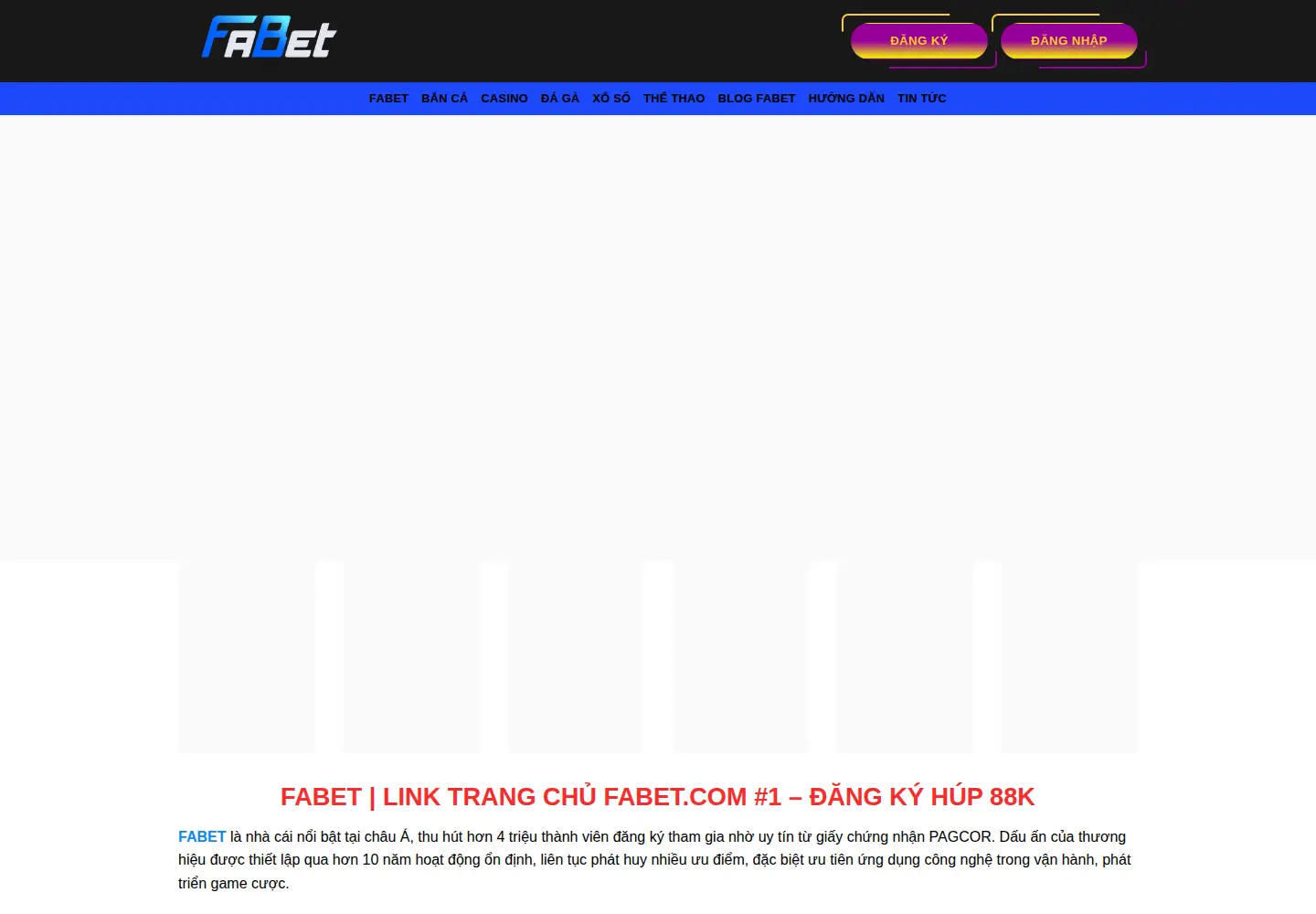 Screenshot of fabet88.mobile