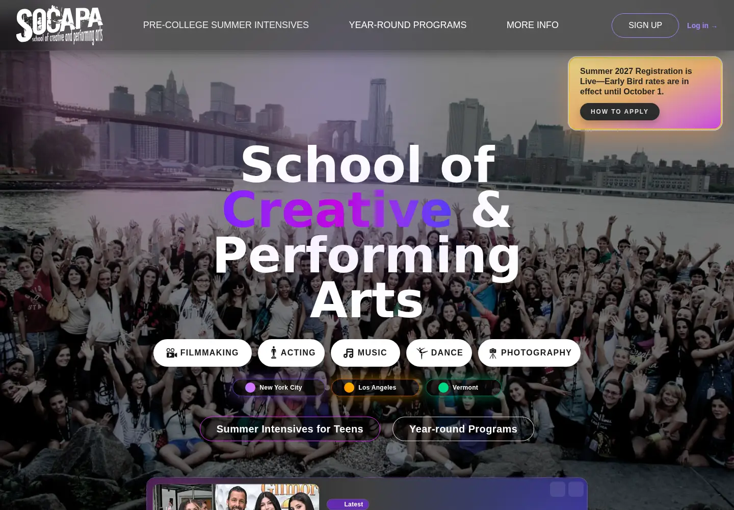 Screenshot of socapa.org