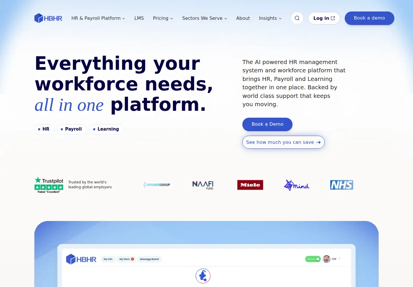 Screenshot of healthboxhr.com