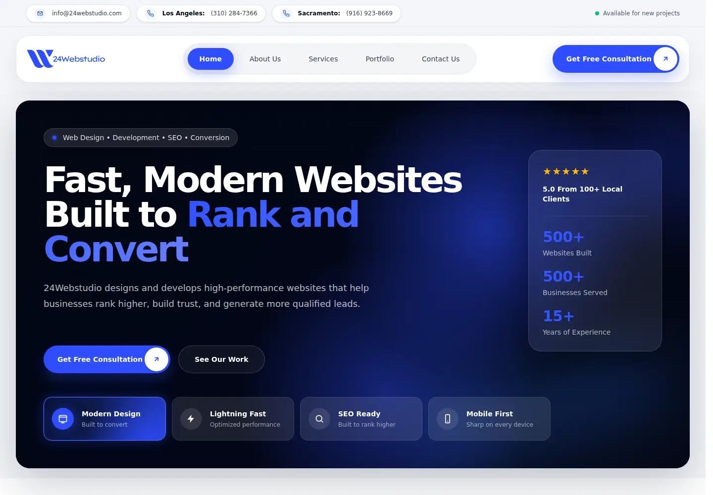 Screenshot of 24webstudio.com
