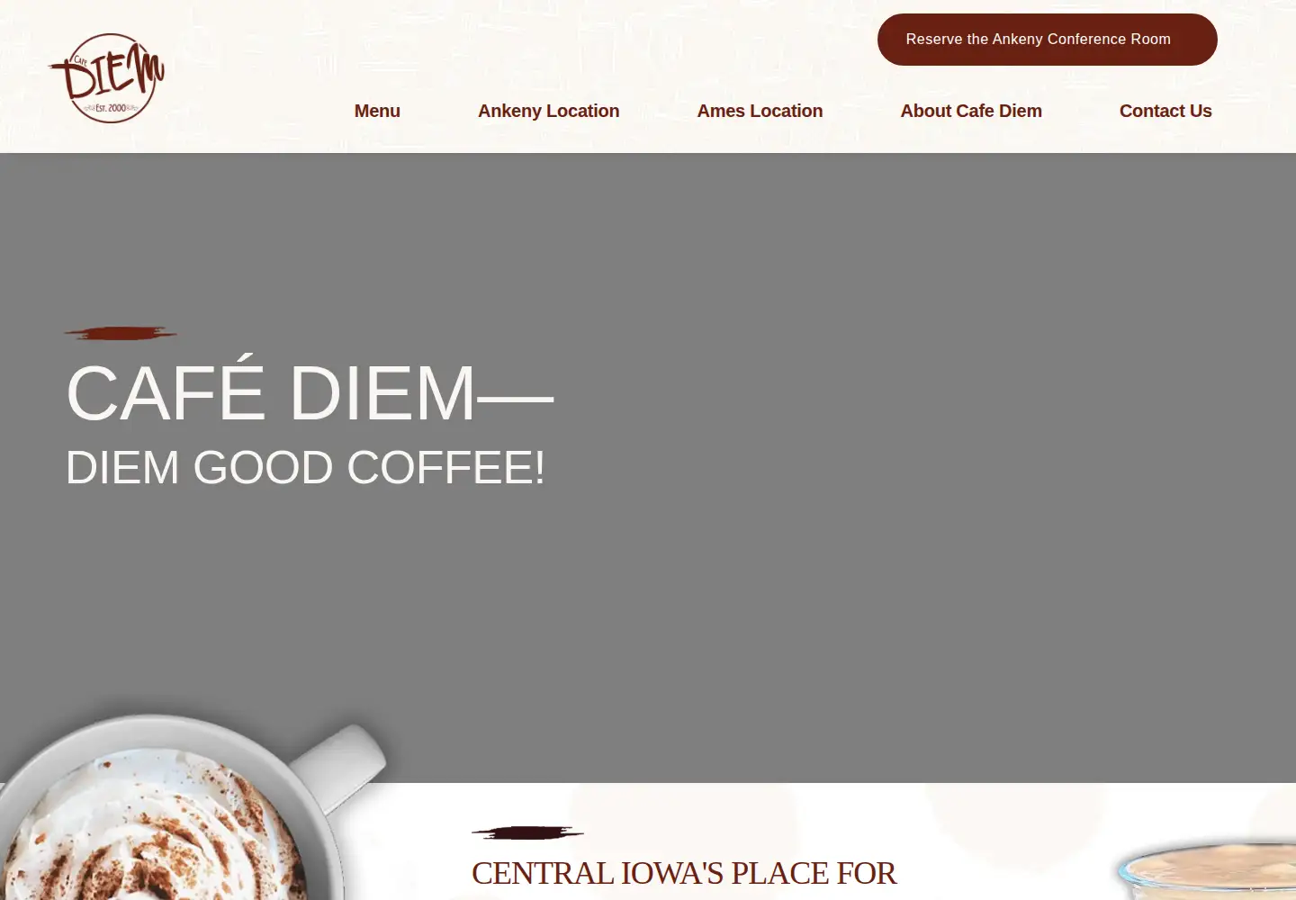Screenshot of cafe-diem.com