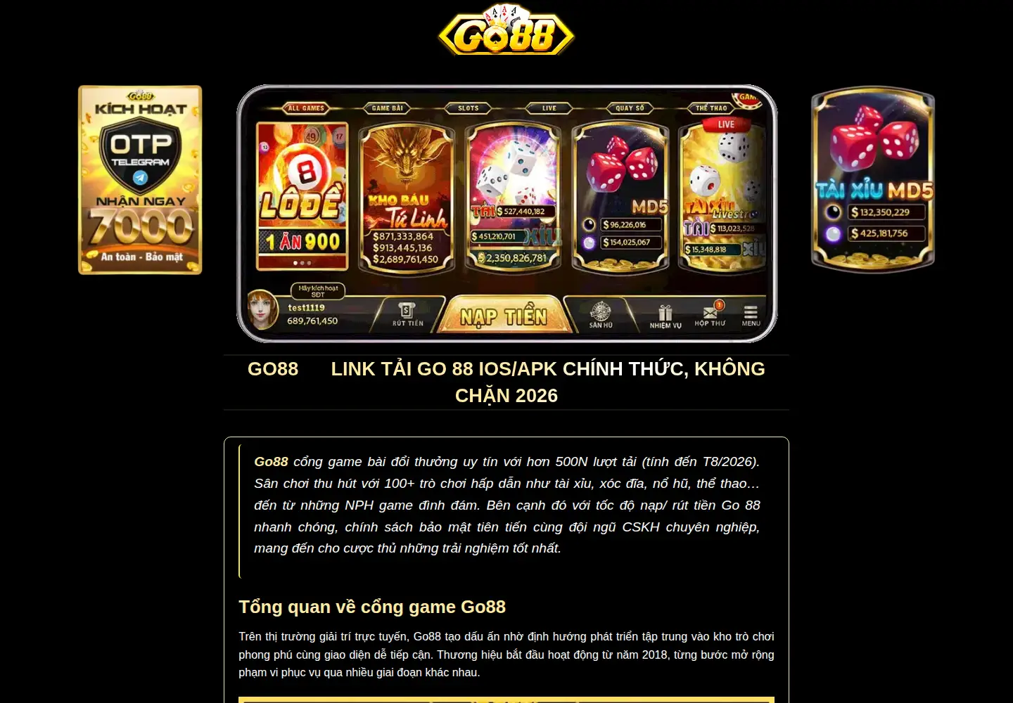 Screenshot of go88hv.com