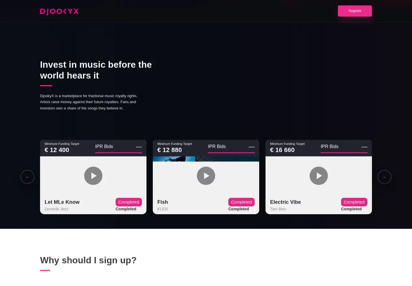 Screenshot of djookyx.com