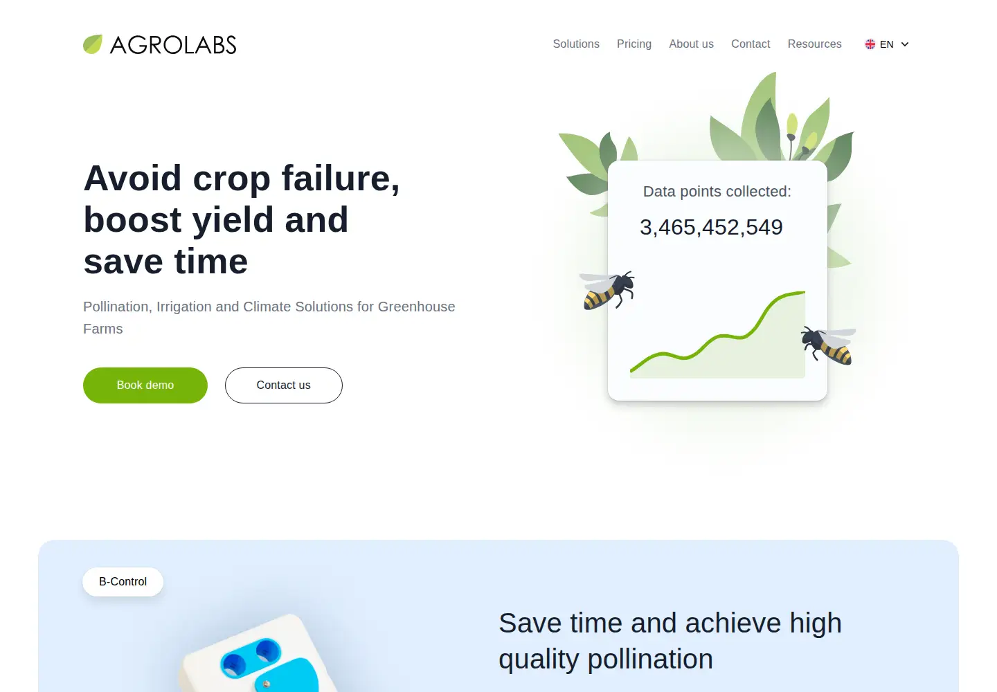 Screenshot of agrolabs.io