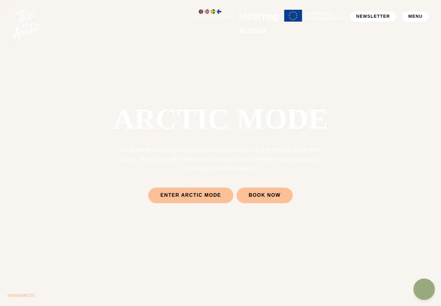 Screenshot of thisisarctic.com