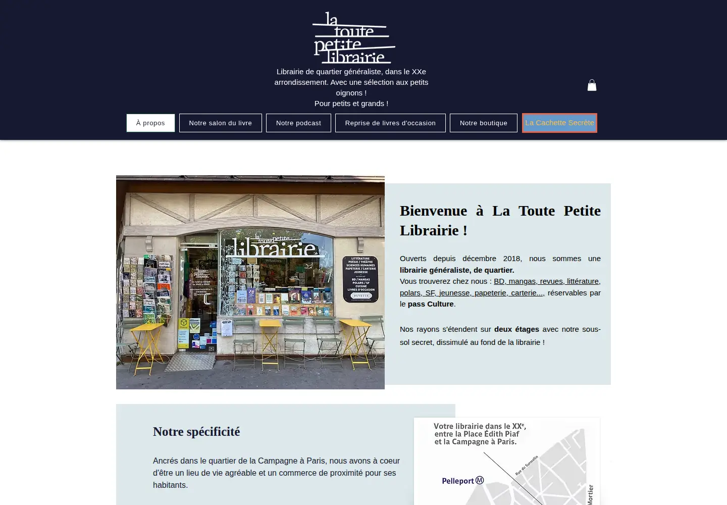 Captured homepage of latoutepetitelibrairie.fr in the current scan