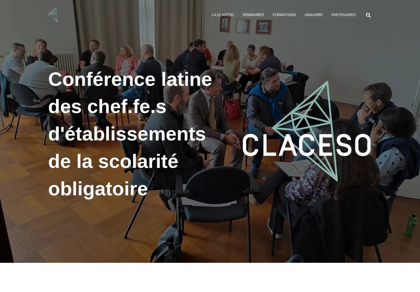 Captured homepage of claceso.ch in the current scan