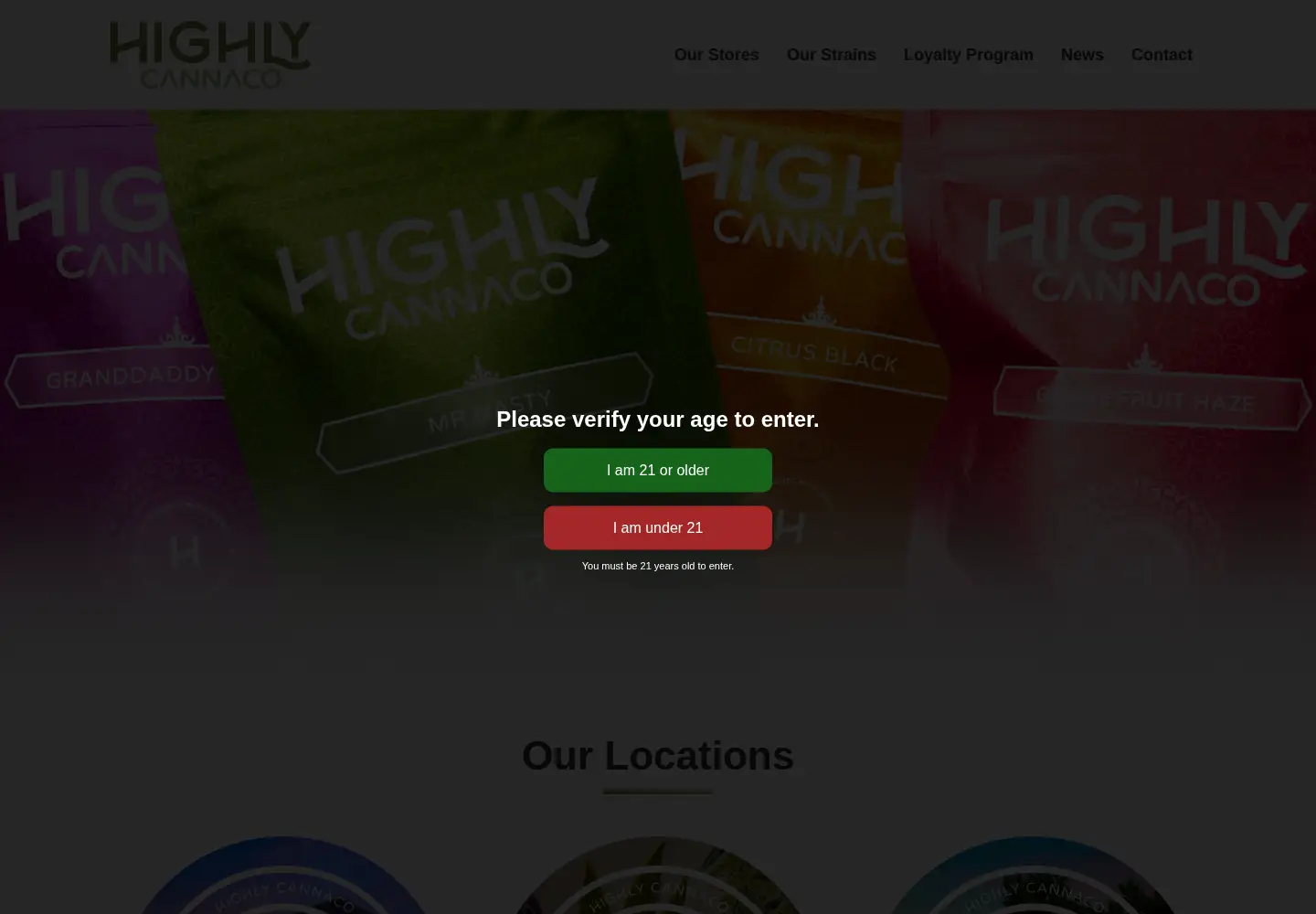Screenshot of gethighly.com