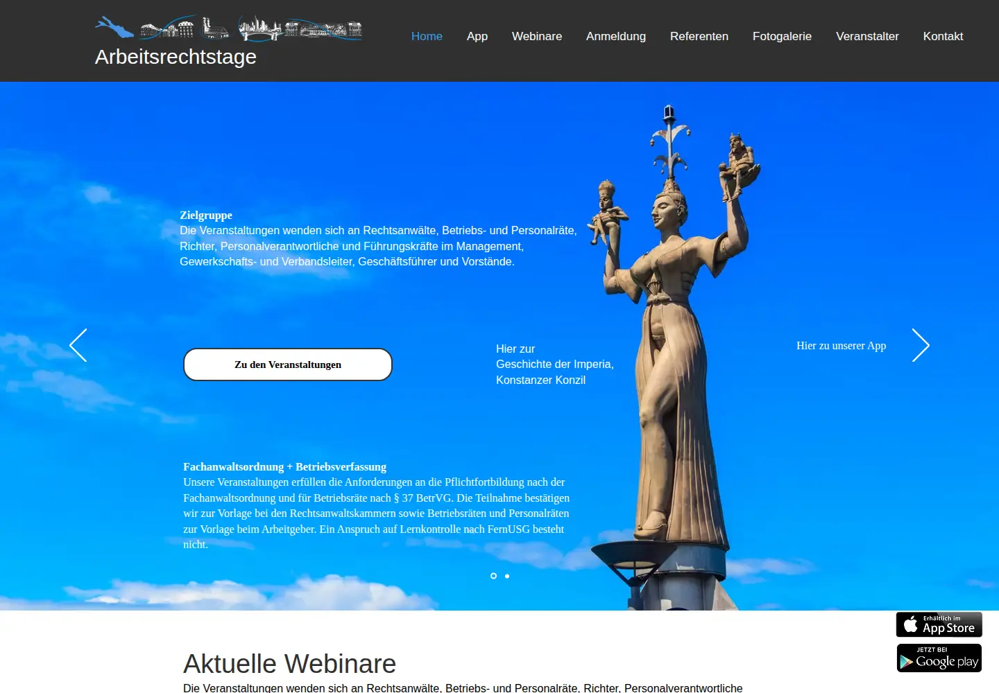 Screenshot of konstanzer-arbeitsrechtstag.com