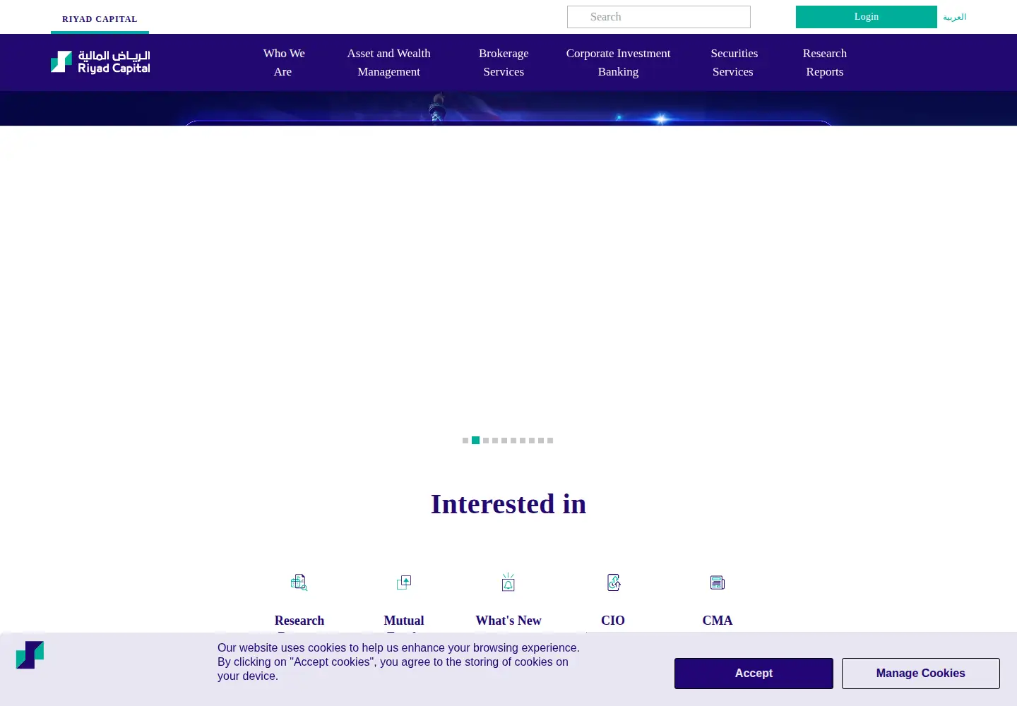 Screenshot of riyadcapital.com