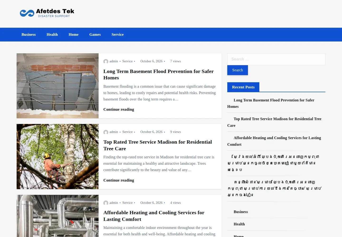 Screenshot of afetdestek.org