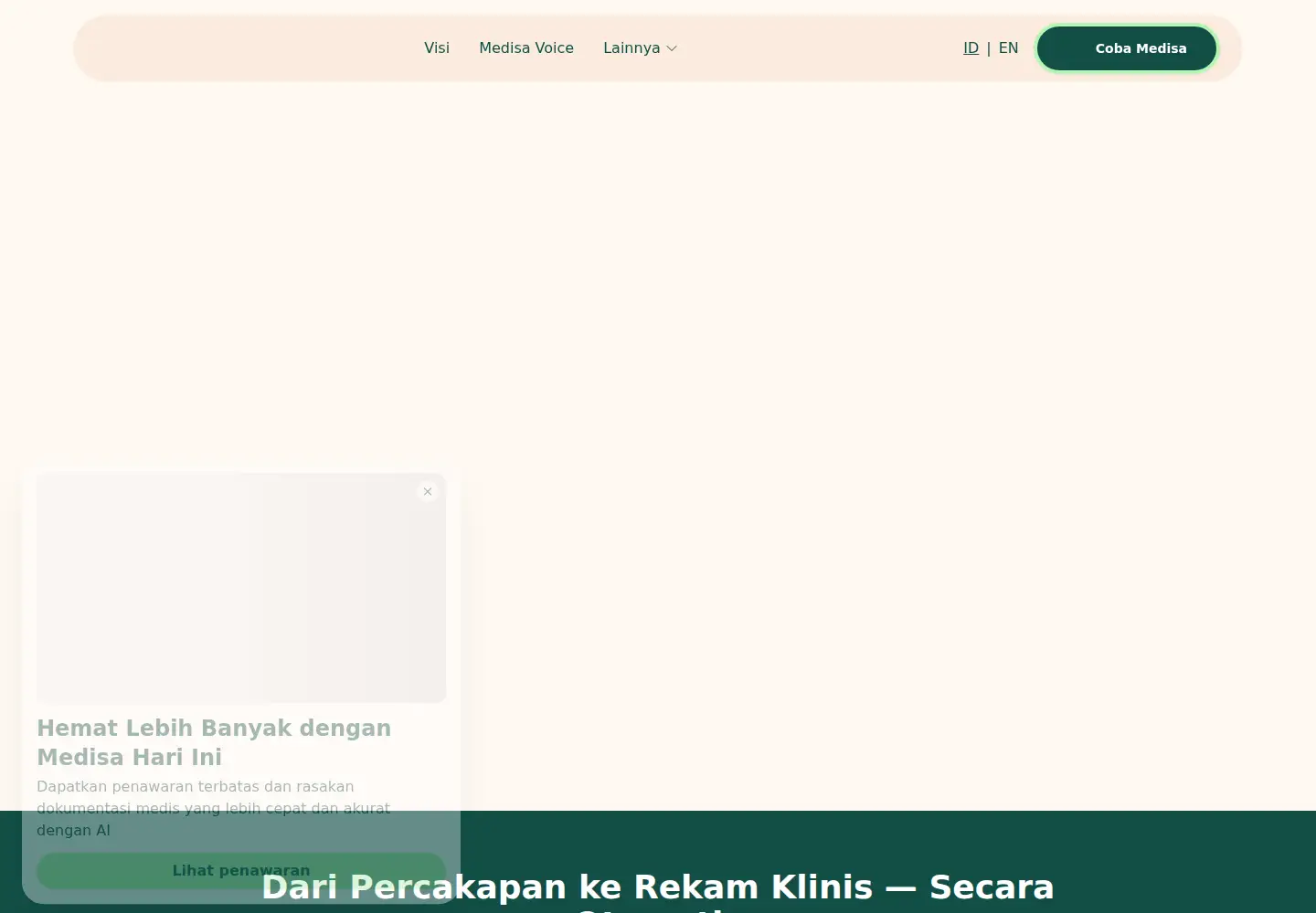 Screenshot of medisa.io