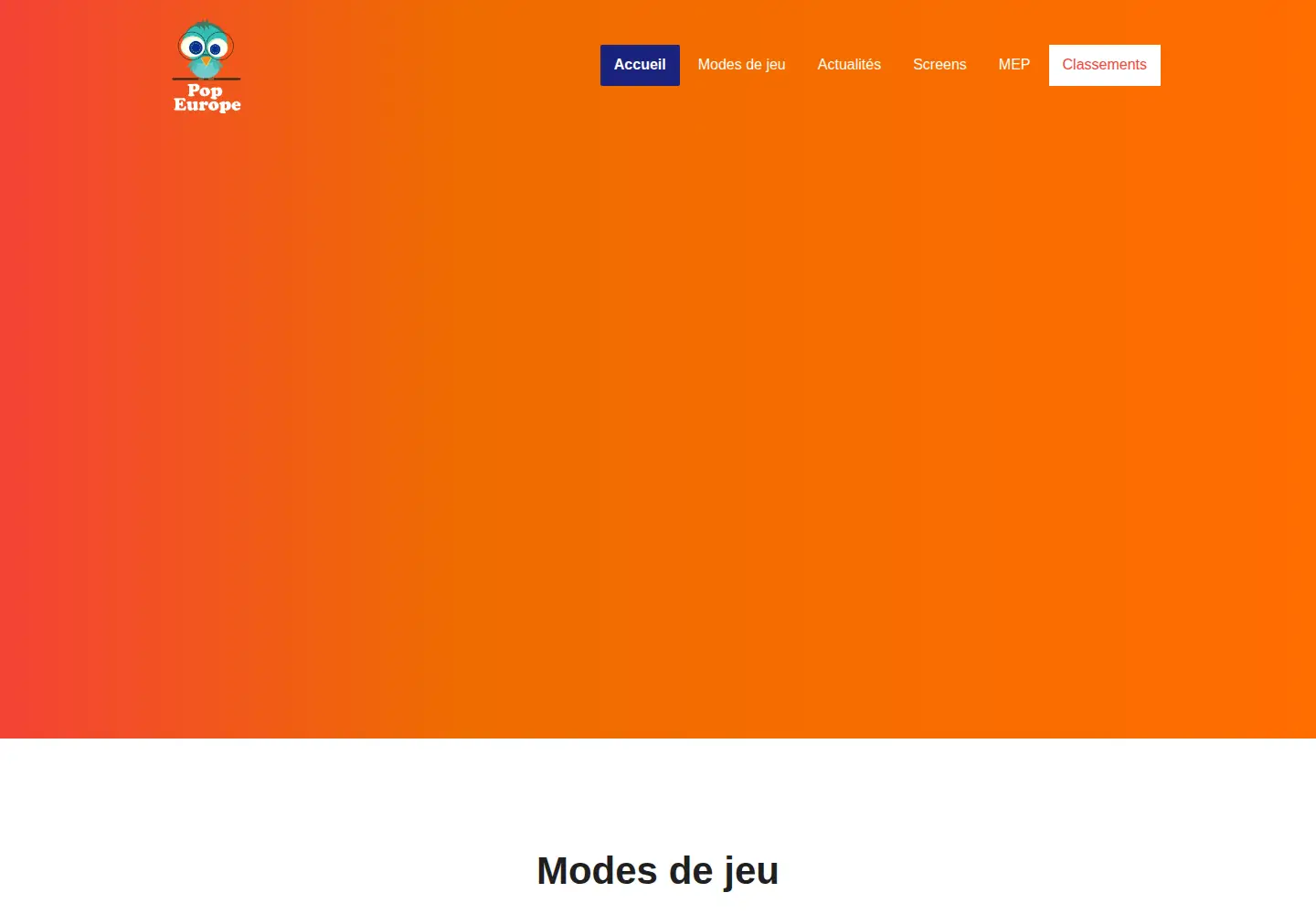 Screenshot of popeurope.org