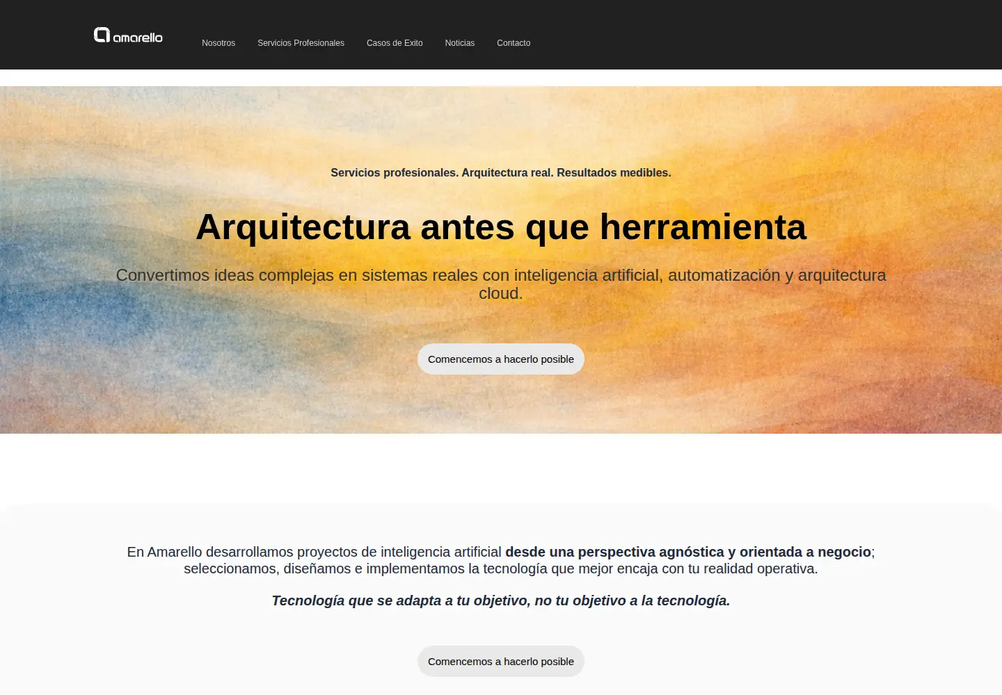 Screenshot of amarello.cloud