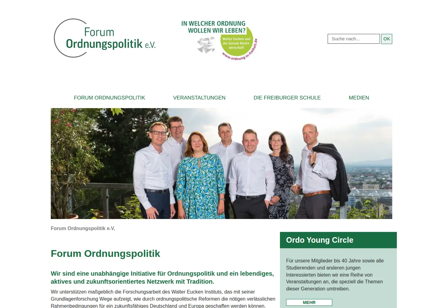 Screenshot of forumordnungspolitik.de