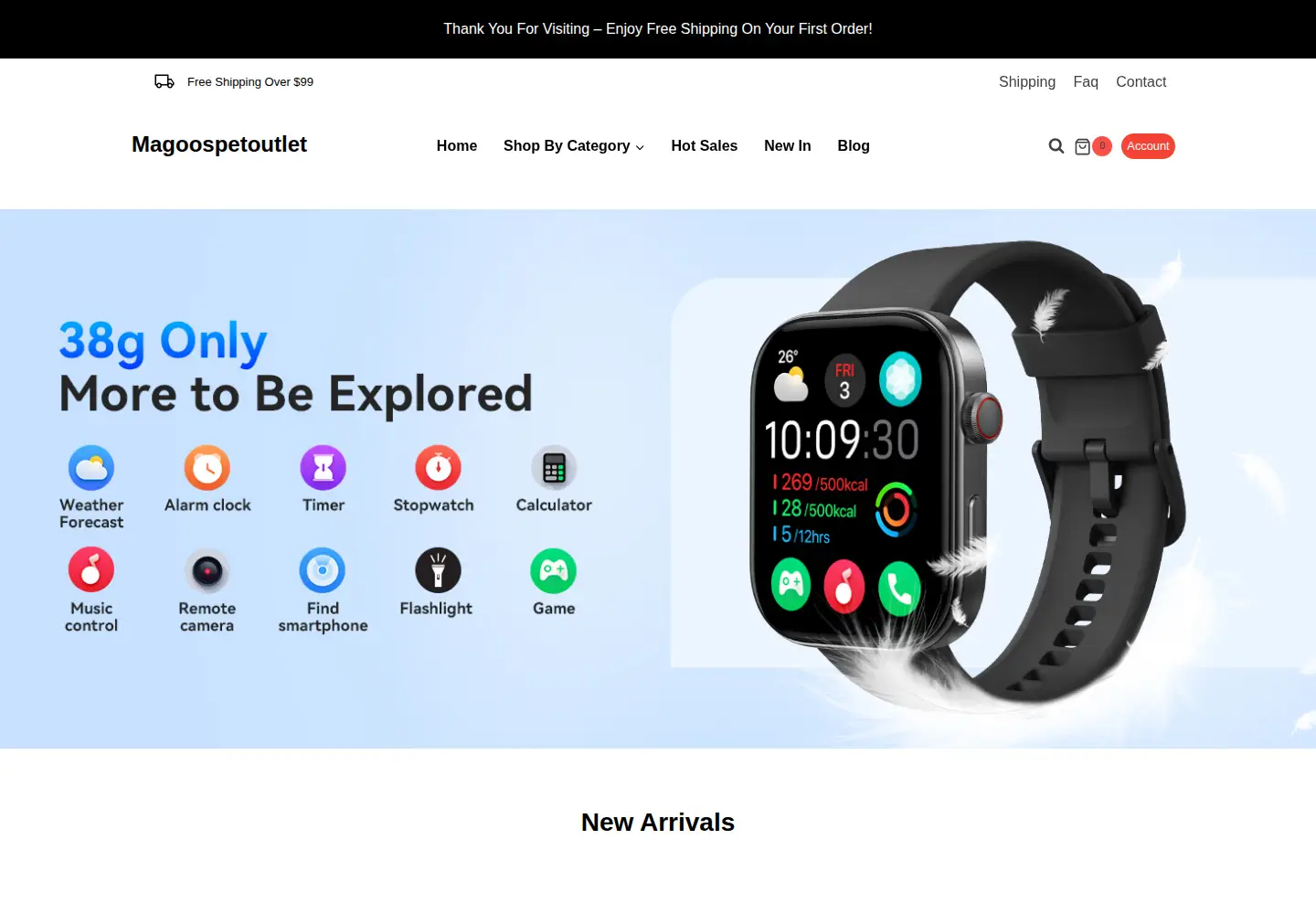 Screenshot of magoospetoutlet.org