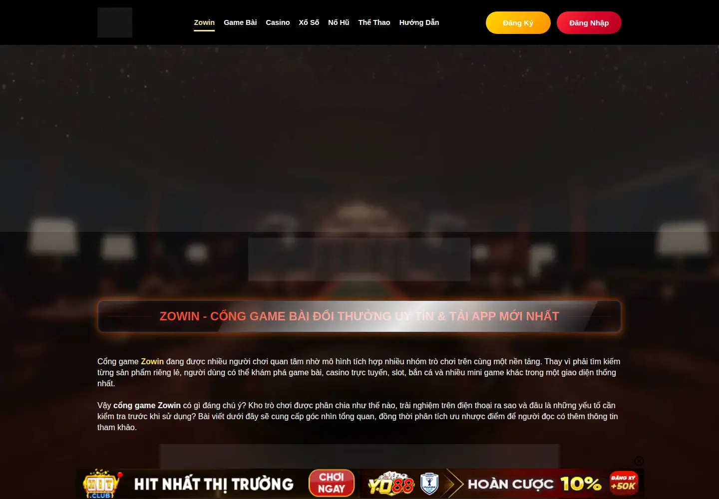 Screenshot of zowin.supply