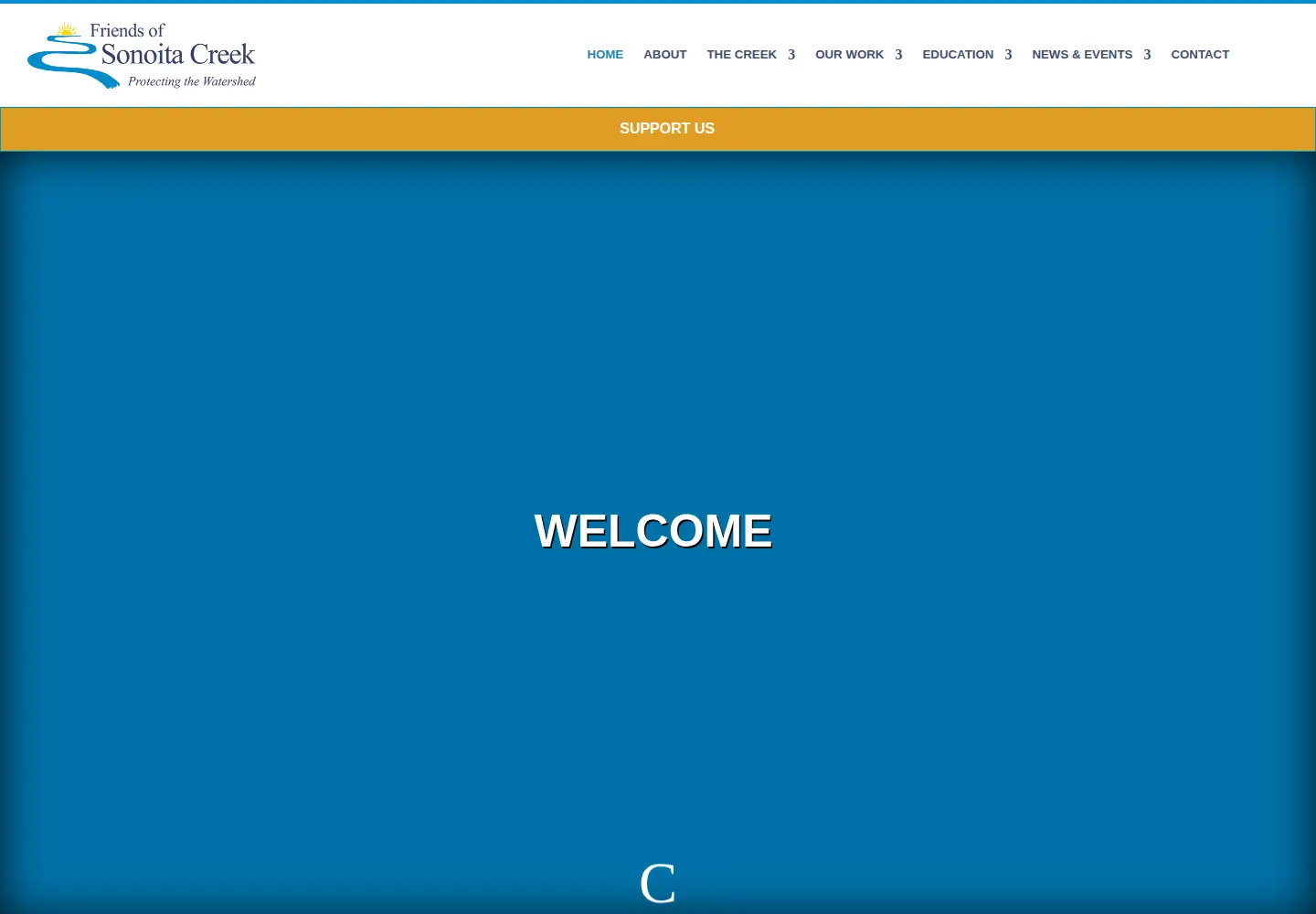 Captured homepage of sonoitacreek.org in the current scan