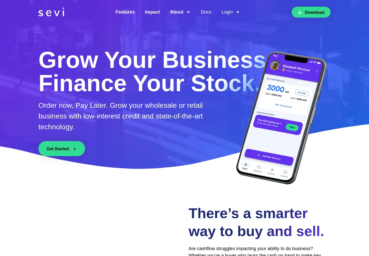 Screenshot of sevi.io