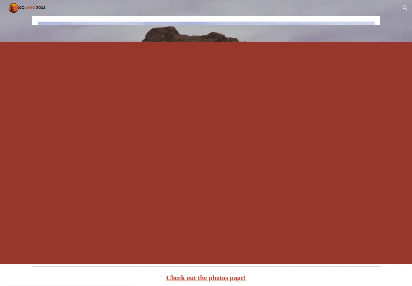 Captured homepage of colang2024.org in the current scan