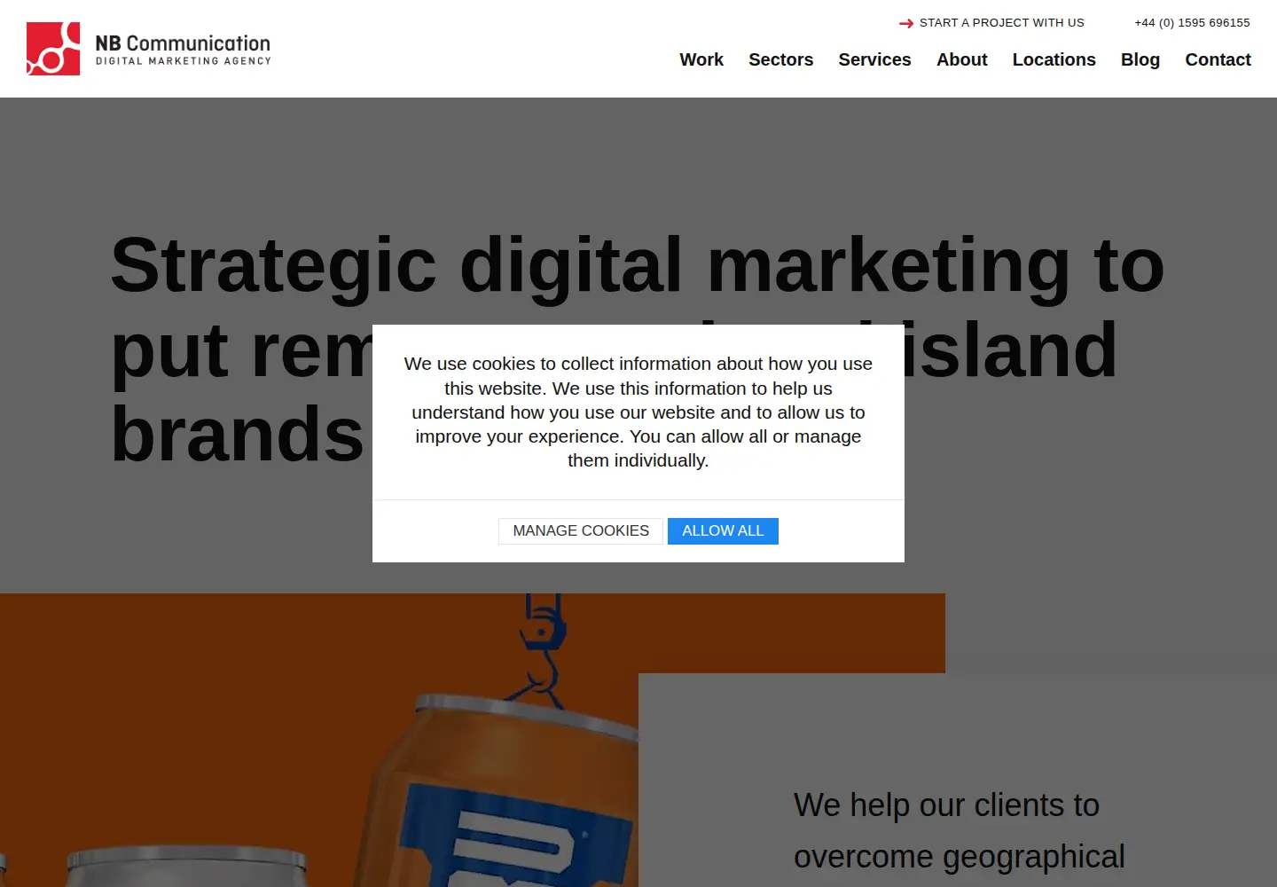 Captured homepage of nbcommunication.com in the current scan