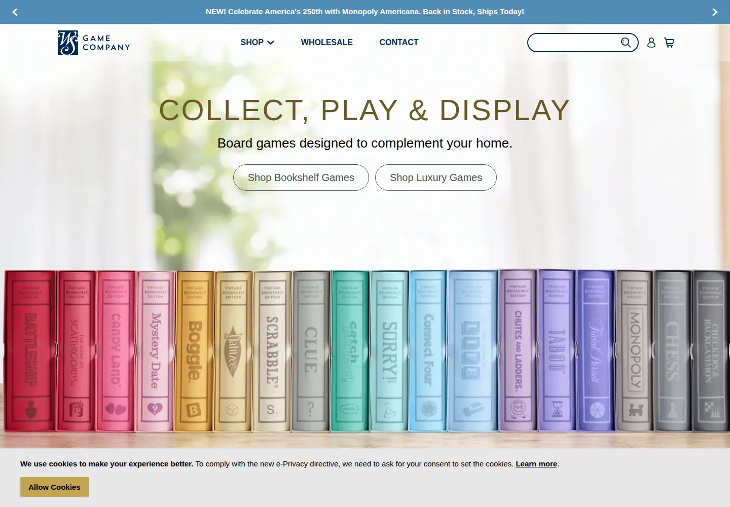 Captured homepage of wsgamecompany.com in the current scan