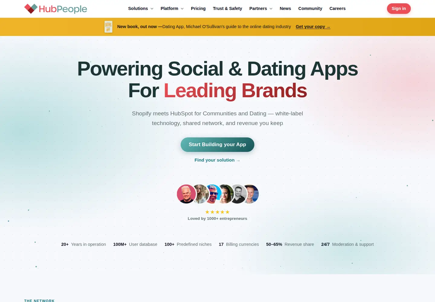 Screenshot of hubpeople.com