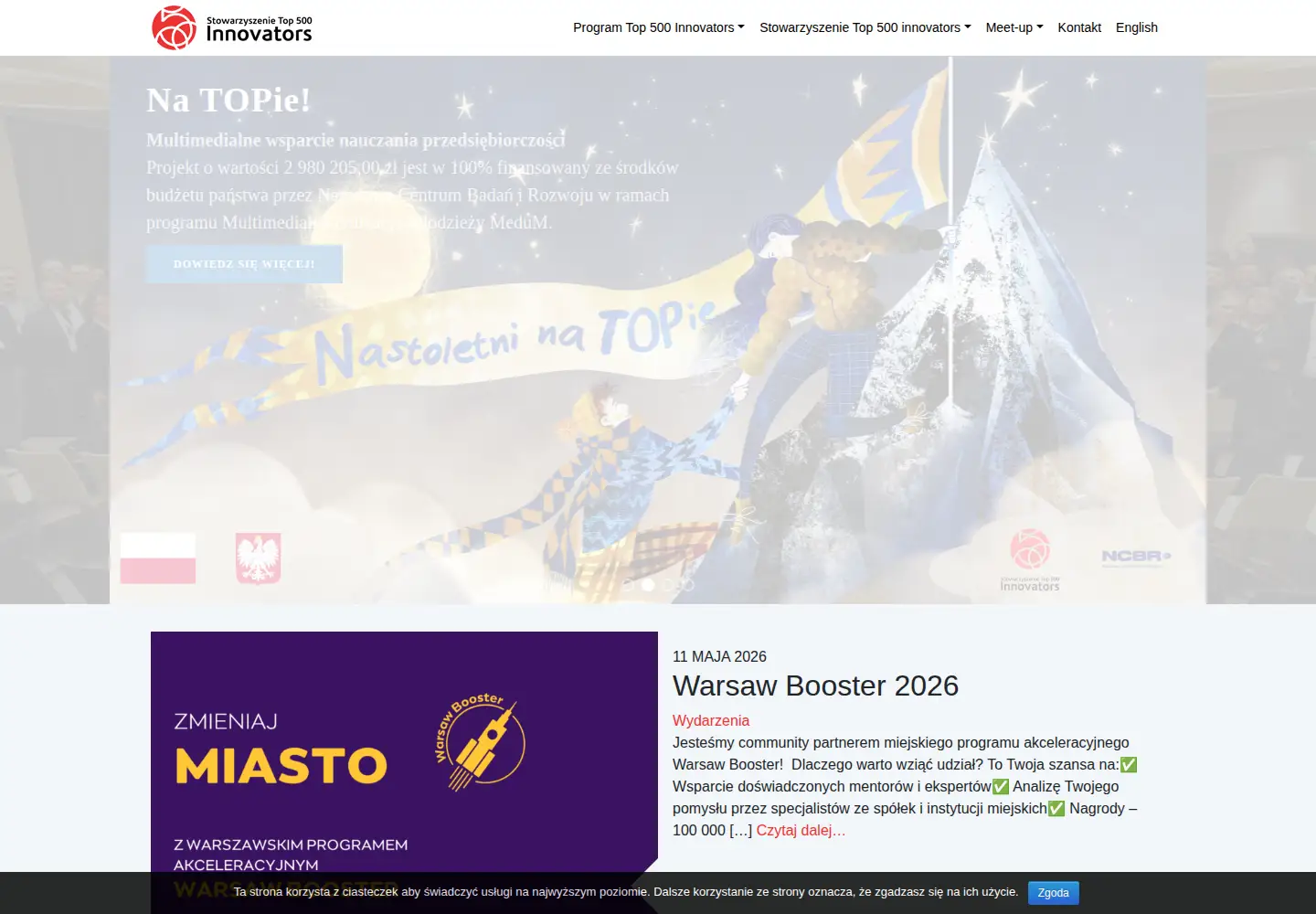 Screenshot of top500innovators.org