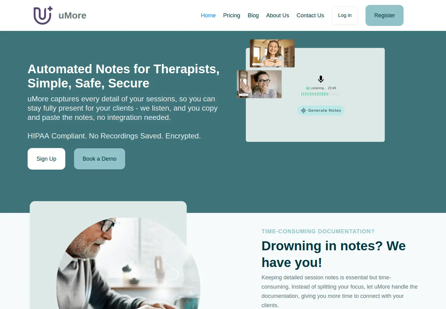 Screenshot of umore.app