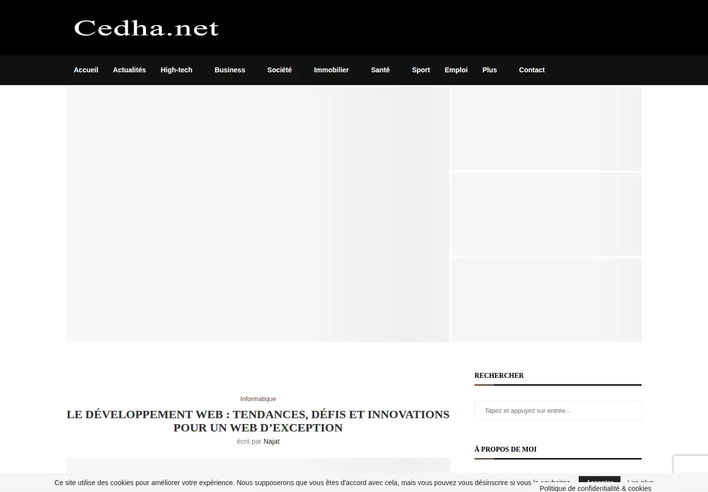 Screenshot of cedha.net