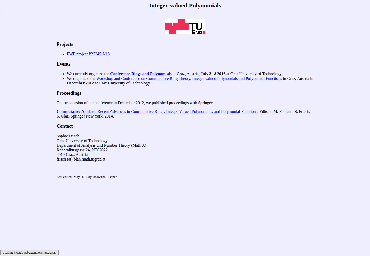 Screenshot of integer-valued.org