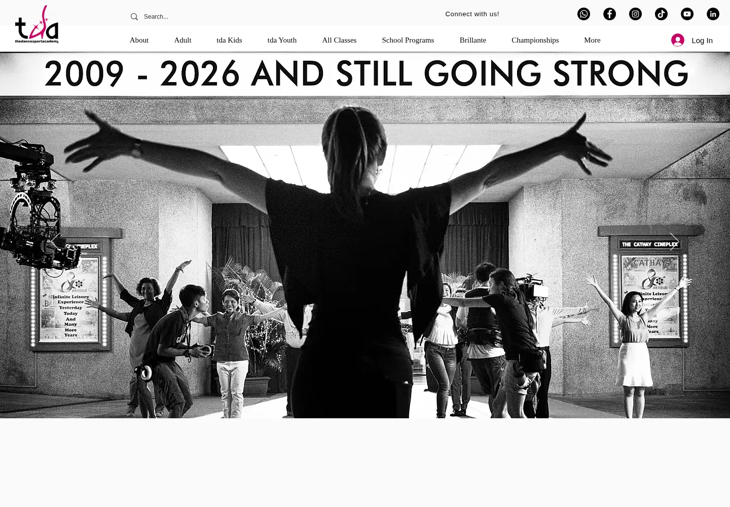 Screenshot of thedancesportacademy.com