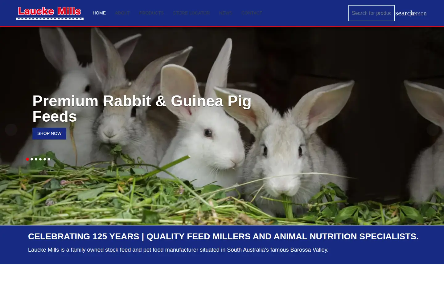 Captured homepage of lauckemills.com.au in the current scan