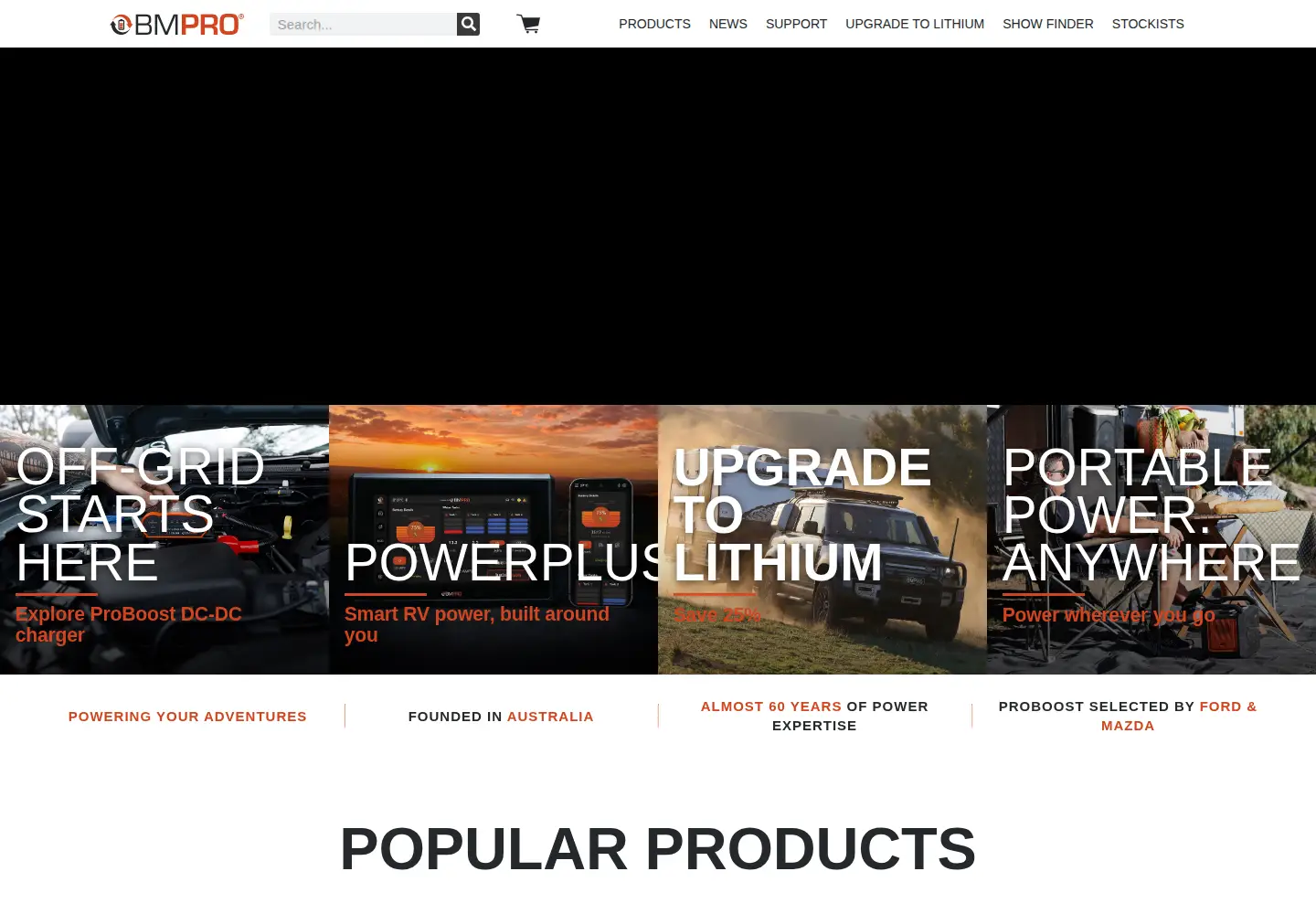 Screenshot of teambmpro.com