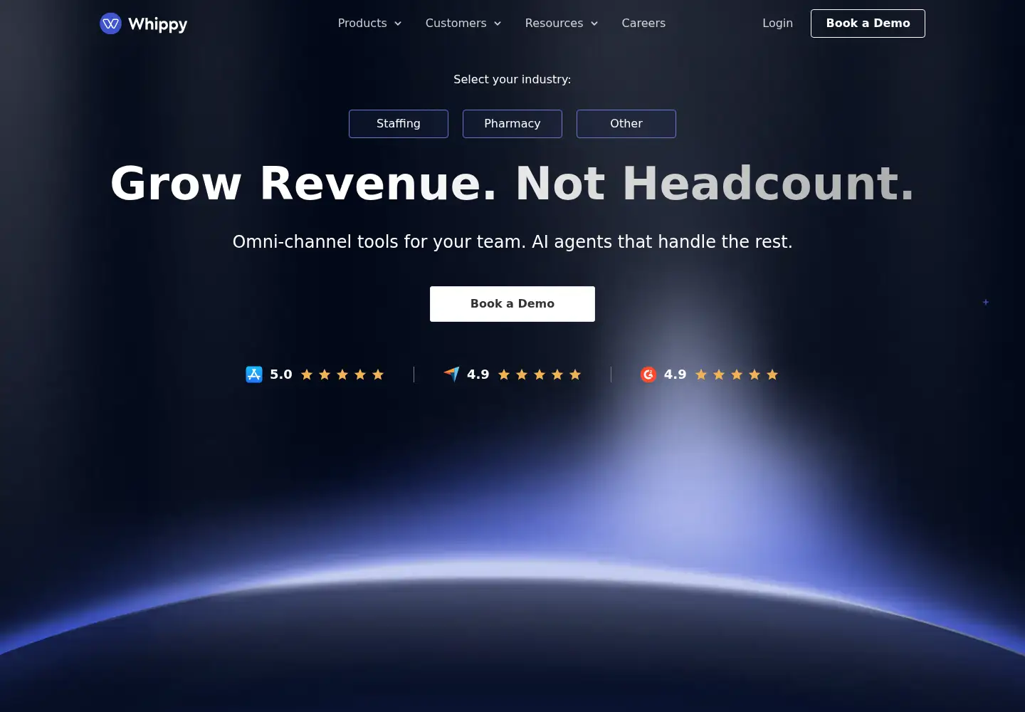 Screenshot of whippy.co