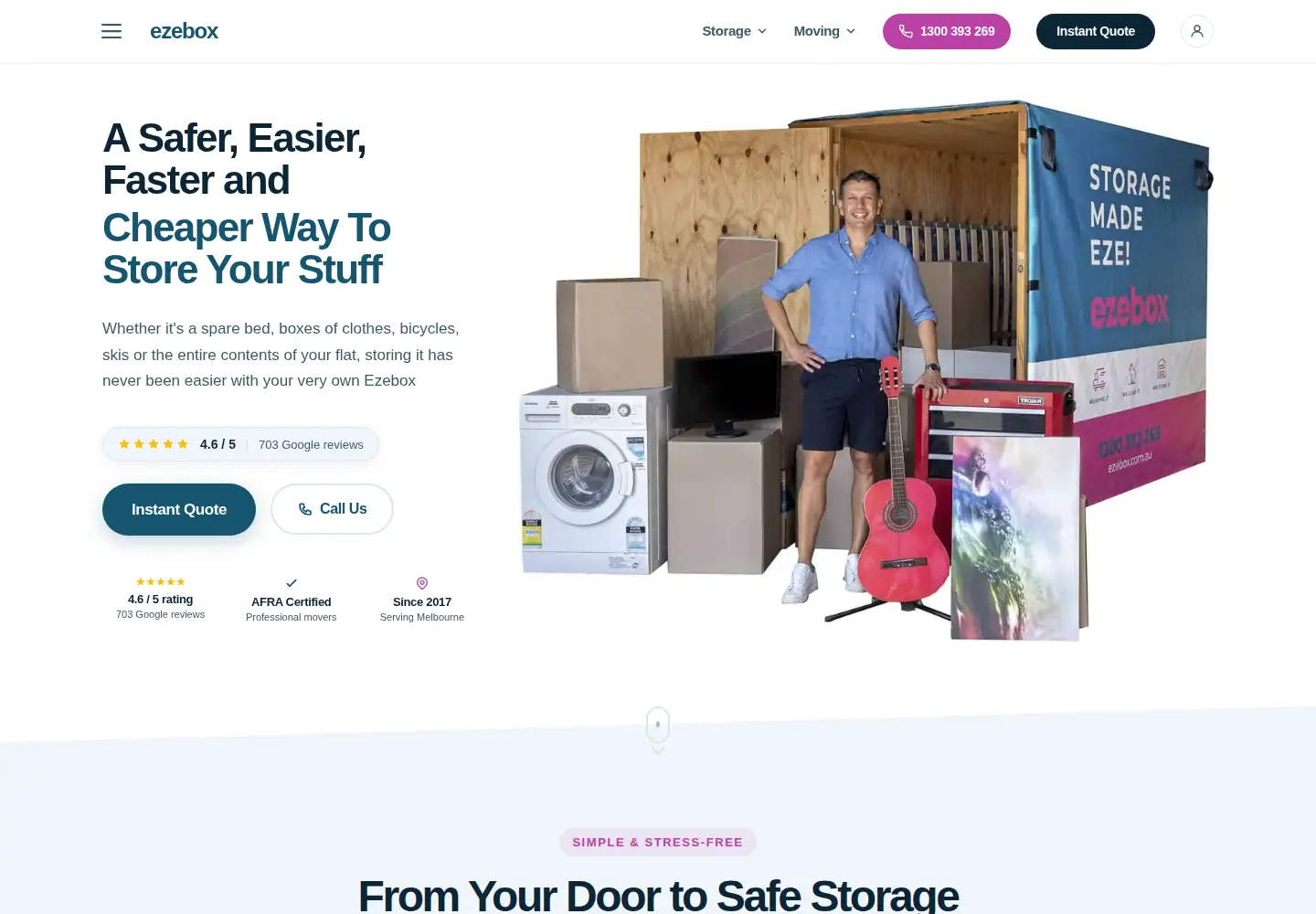 Captured homepage of ezebox.com.au in the current scan