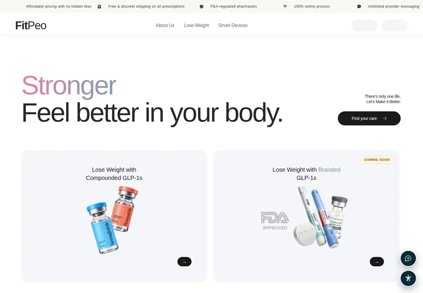 Screenshot of fitpeo.com