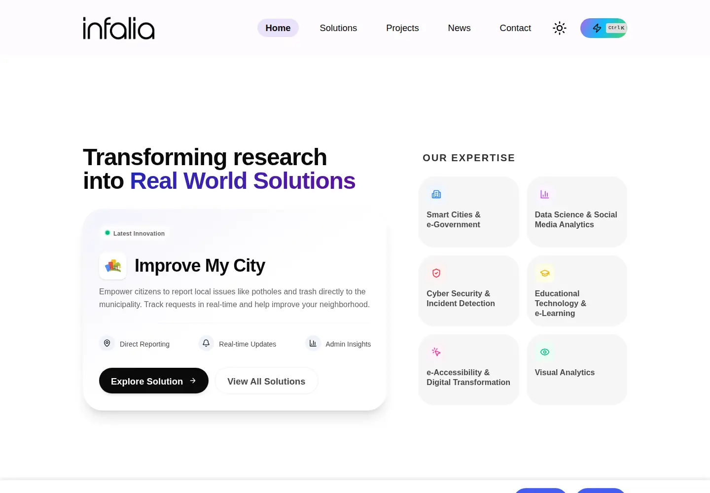 Screenshot of infalia.com